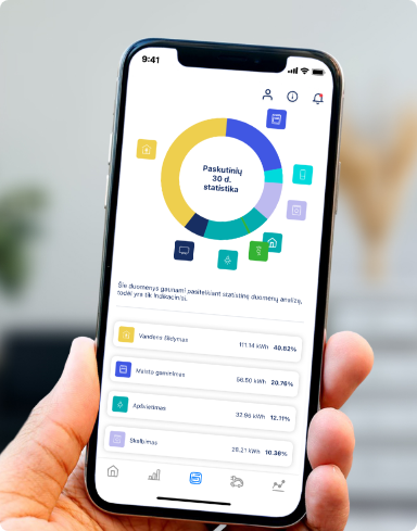 EnergySmart programėlė telefone